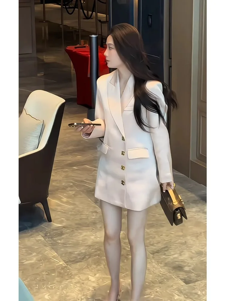 Ele Light Pink Suit Dr Small Size Faionable High Waist A-Line Skirt Long Sve Spring Autumn Season Office Wear
Ele Light Pink Suit Dr Small Size Faionable High Waist A-Line Skirt Long Sve Spring Autumn Season Office Wear