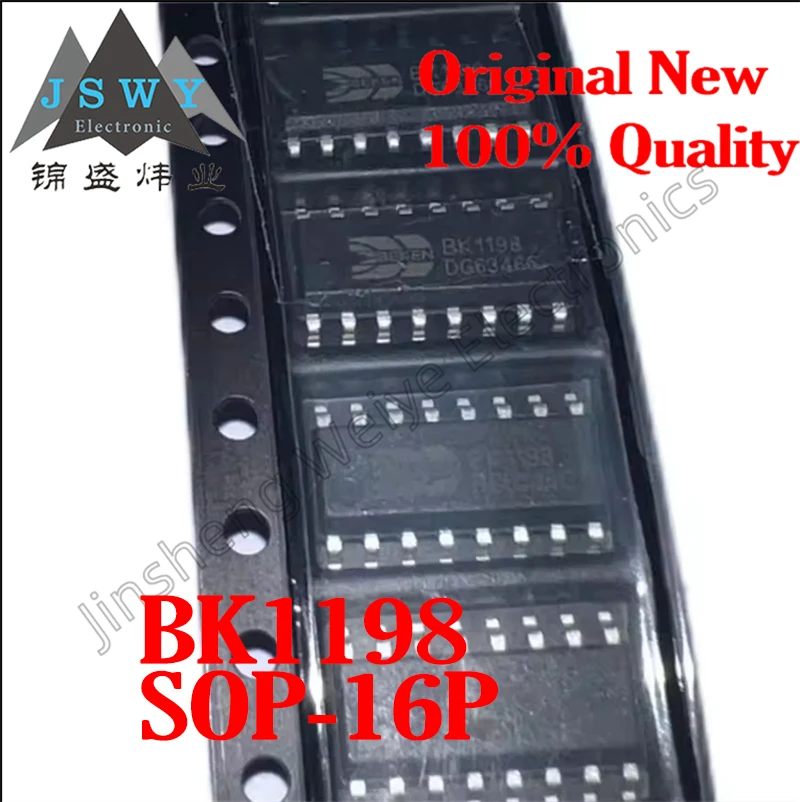 (10/50 pieces) BK1198 SOP-16 AM/FM receiver chip Brand new original stock Fast shipping Electronic components
(10/50 pieces) BK1198 SOP-16 AM/FM receiver chip Brand new original stock Fast shipping Electronic components