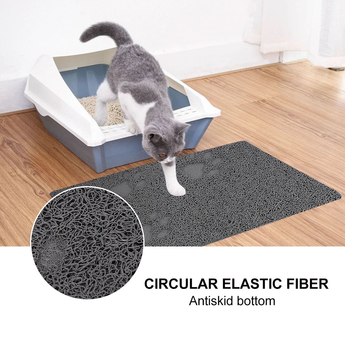1pc Cat Litter Mat Grey Waterproof Wear Resistant Claw Grinding Splash Proof Easy Supplies Thick Decorative
1pc Cat Litter Mat Grey Waterproof Wear Resistant Claw Grinding Splash Proof Easy Supplies Thick Decorative
