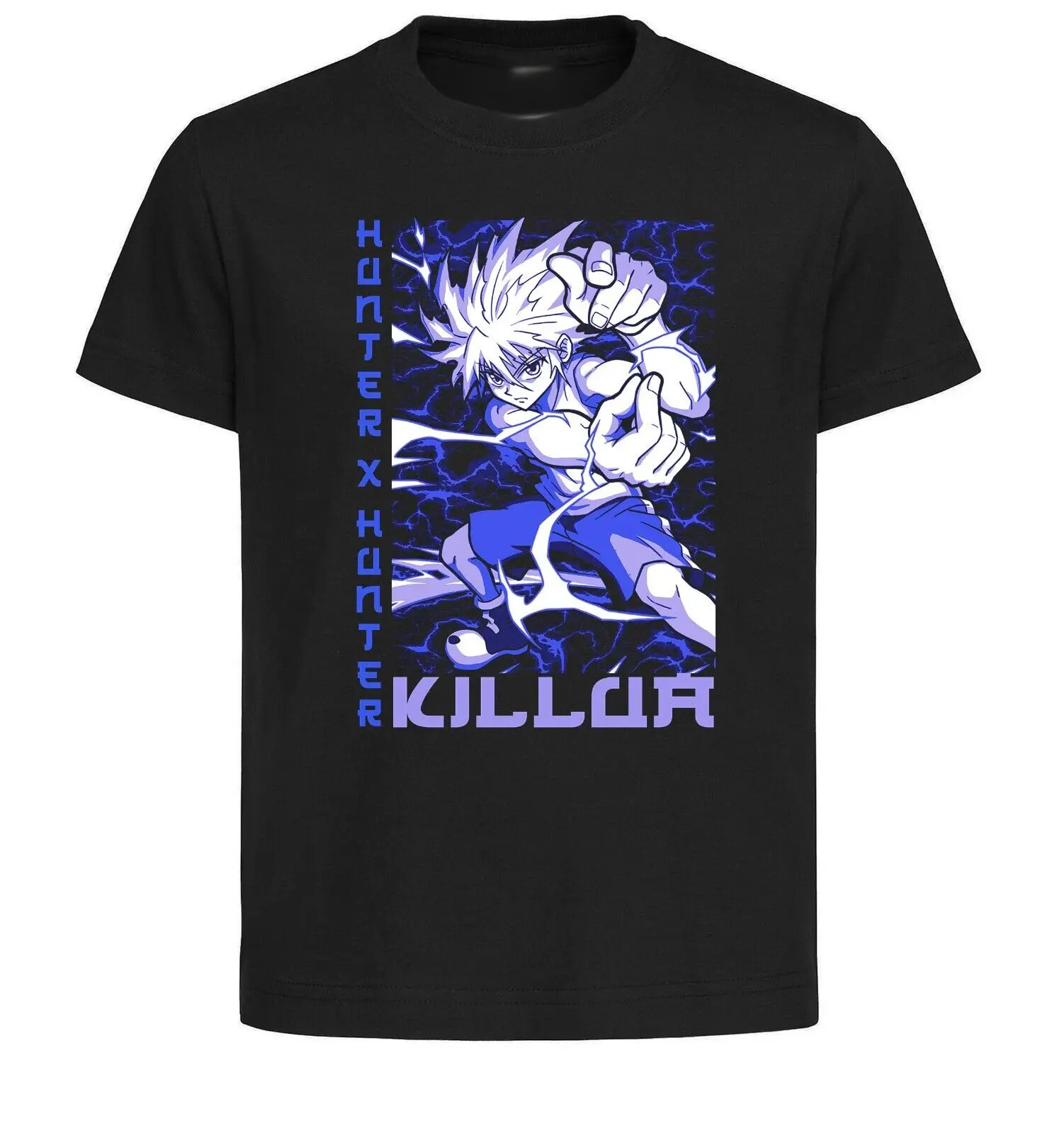 Черная футболка унисекс в японском стиле Hunter x Hunter Killua Zoldyck PE0143
Черная футболка унисекс в японском стиле Hunter x Hunter Killua Zoldyck PE0143