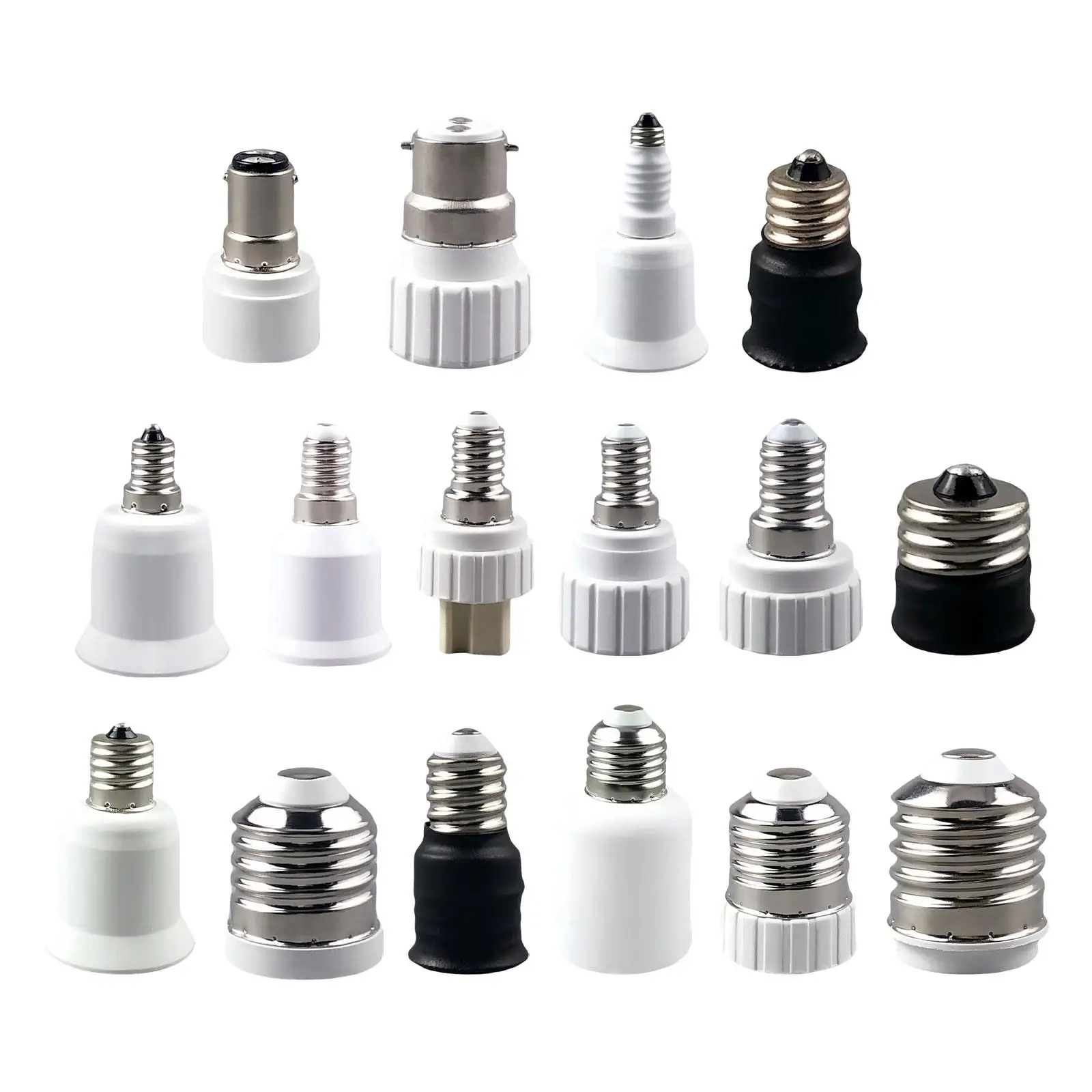 Bulb Base Converter, High Performance Compact Lightweight Lamp Holder Conversion Socket, Easy to Install, LED Bulb Adapter