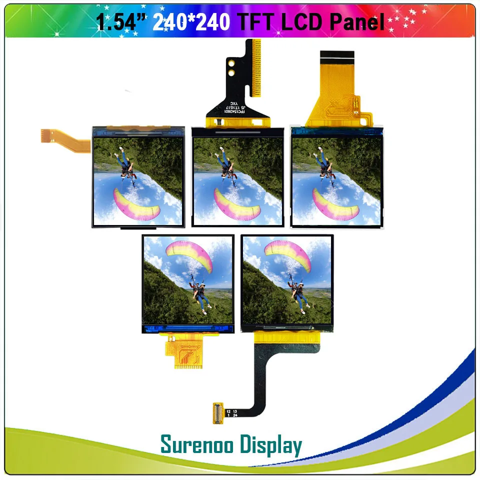1.54" inch 240*240 Serial SPI / 8_Bit MCU TFT LCD Module Display Screen Panel LCM Build-in ST7789 Driver
1.54" inch 240*240 Serial SPI / 8_Bit MCU TFT LCD Module Display Screen Panel LCM Build-in ST7789 Driver