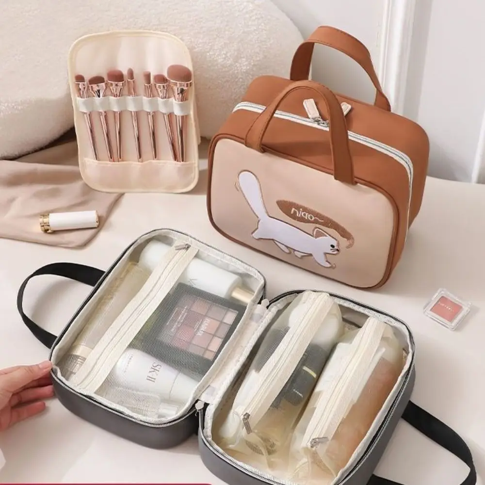 Large Capacity Cute Cat Cosmetic Bag Toiletries Organizer Carry-on Makeup Tote Makeup Pouch Bag Korean Style Handbag
Large Capacity Cute Cat Cosmetic Bag Toiletries Organizer Carry-on Makeup Tote Makeup Pouch Bag Korean Style Handbag