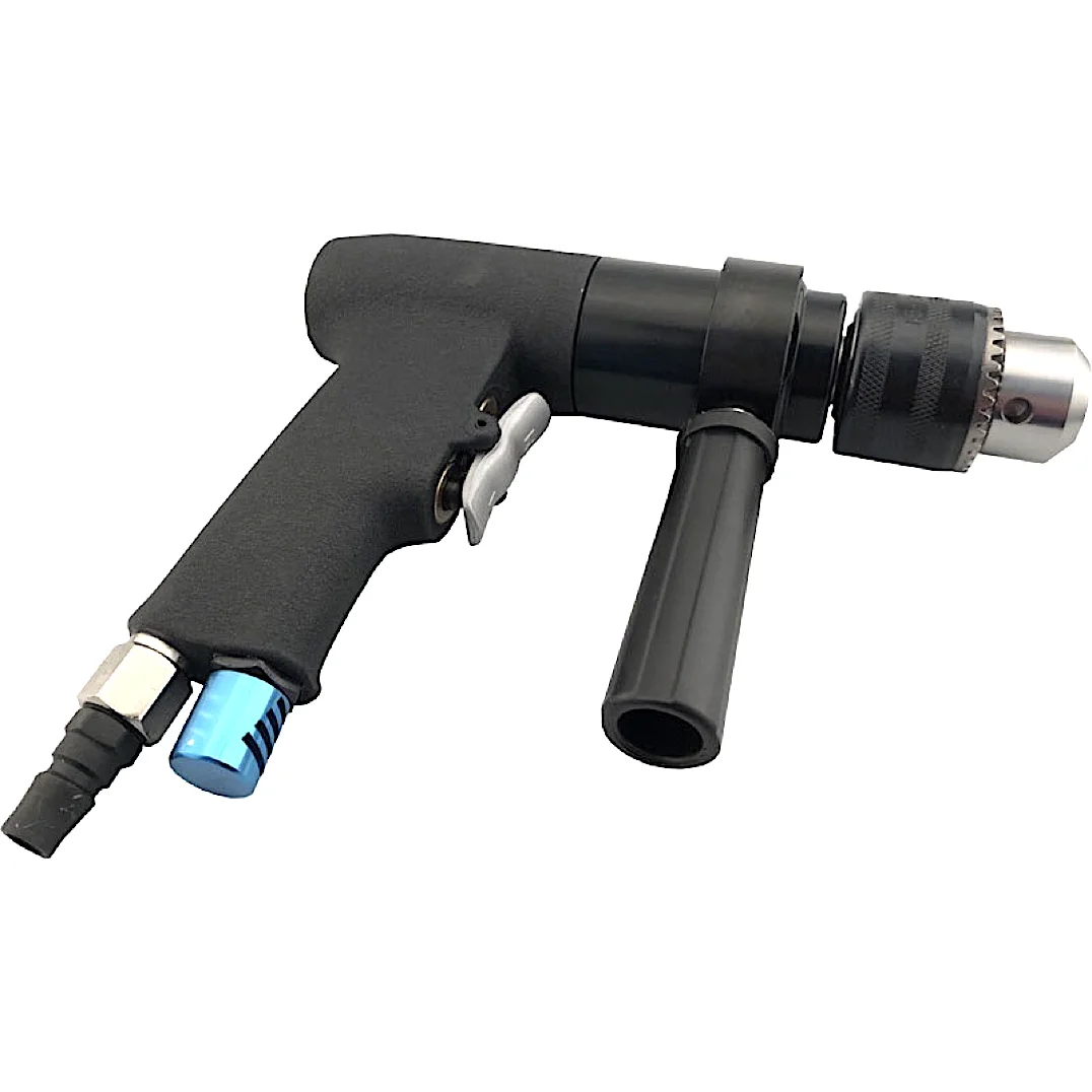 Pneumatic drilling machine for reaming, countersinking, and tapping small or large holes. in The construction industry, workshop
Pneumatic drilling machine for reaming, countersinking, and tapping small or large holes. in The construction industry, workshop