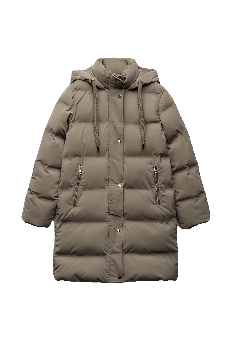 Winter 2024 Women's Thiened Mid-Length Hooded Jaet Cotton Coat KISS Brand Sweet Sle Loose Fit Long Sve Zipper C...
Winter 2024 Women's Thiened Mid-Length Hooded Jaet Cotton Coat KISS Brand Sweet Sle Loose Fit Long Sve Zipper C...