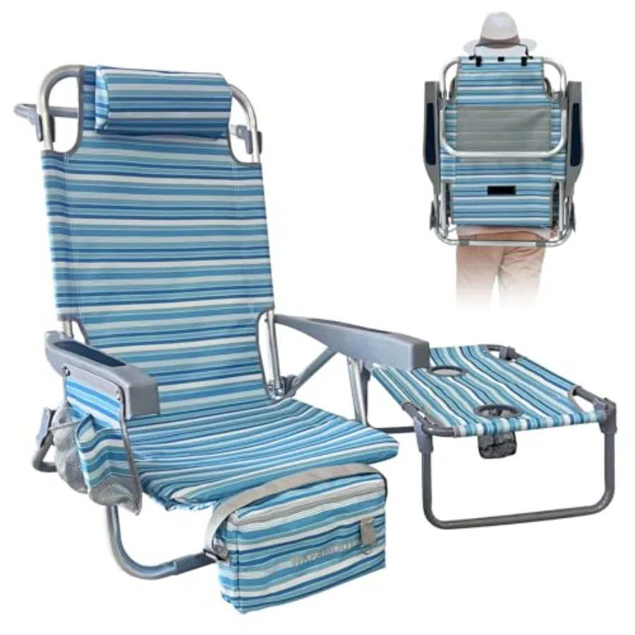 Backpack Beach Chair Aluminum with Folding Camping Table 5-Position Lay Flat Lounge Chair Outdoor for Adults with Insulated Coo
Backpack Beach Chair Aluminum with Folding Camping Table 5-Position Lay Flat Lounge Chair Outdoor for Adults with Insulated Coo