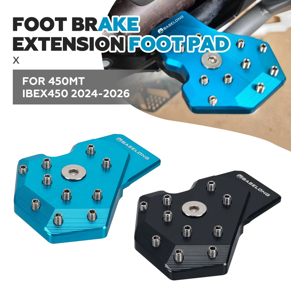 450 MT IBEX 400 Brake Lever Enlargement Foot Pad Footrest Extension Enlarger Plate FOR CFMOTO 450MT IBEX450 MT450 2024-2025-2026
450 MT IBEX 400 Brake Lever Enlargement Foot Pad Footrest Extension Enlarger Plate FOR CFMOTO 450MT IBEX450 MT450 2024-2025-2026