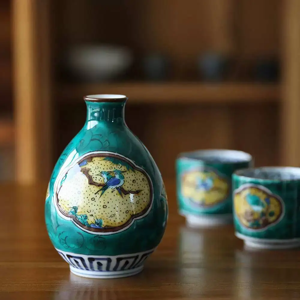 In Stock: Japanese Imported Kutani Ware Hand-Painted Blue Sake Set, One Pot And Two Cups, High-End Ceramic Drinkware
In Stock: Japanese Imported Kutani Ware Hand-Painted Blue Sake Set, One Pot And Two Cups, High-End Ceramic Drinkware
