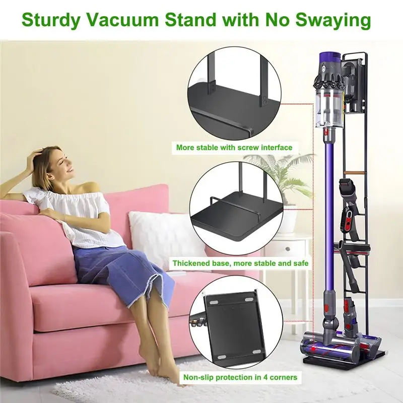A32Z-Vacuum Stand For Dyson V15 V11 V10 V8 V7 Cordless Vacuum Cleaners Heavy Base Metal Bracket Holder With Wheels
A32Z-Vacuum Stand For Dyson V15 V11 V10 V8 V7 Cordless Vacuum Cleaners Heavy Base Metal Bracket Holder With Wheels