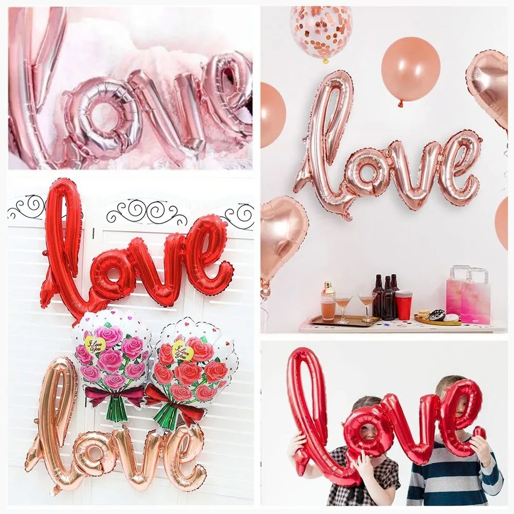 1-5pcs Small Love Foil Balloons 54*38cm Letters with Heart Balloons for Valentines Day Wedding Anniversary Engagement Supplies
1-5pcs Small Love Foil Balloons 54*38cm Letters with Heart Balloons for Valentines Day Wedding Anniversary Engagement Supplies