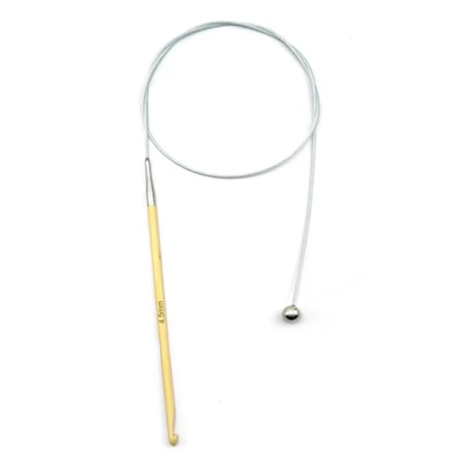 Bamboo Tunisian Crochet Hook with Steel Cable, 32-Inch Length Afghan Crochet Hooks Needles for Handmade Creative DIY and Carpet
Bamboo Tunisian Crochet Hook with Steel Cable, 32-Inch Length Afghan Crochet Hooks Needles for Handmade Creative DIY and Carpet