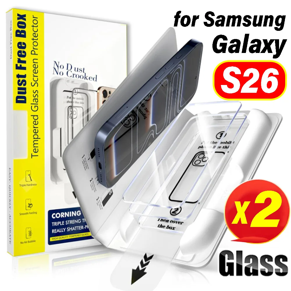 1/2Pcs 9H Tempered Glass Screen Protectors for Samsung Galaxy S26 Ultra Easy Installation Films Full Cover for Galaxy S26 Plus
1/2Pcs 9H Tempered Glass Screen Protectors for Samsung Galaxy S26 Ultra Easy Installation Films Full Cover for Galaxy S26 Plus