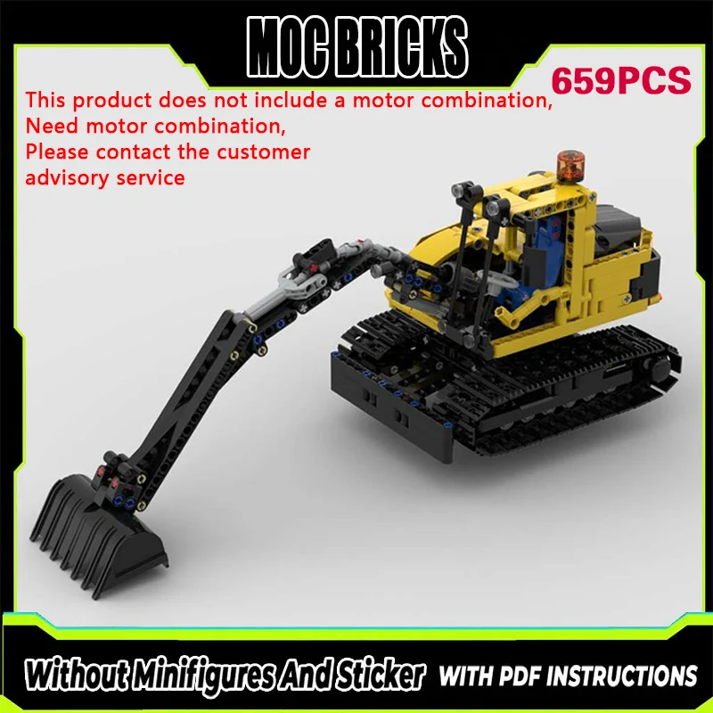 City Car Model MOC Building Bricks Classic Tracked Excavator Modular Technology Gifts Holiday Assemble Children Toys Suit
City Car Model MOC Building Bricks Classic Tracked Excavator Modular Technology Gifts Holiday Assemble Children Toys Suit