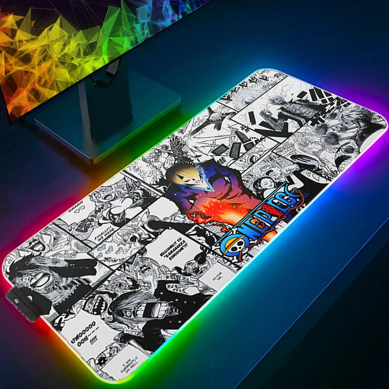 RGB Mouse pad One piece Sanji gaming accessories computer keyboard gamer Designed specifically Backlight LED Anime XXL mousepad
RGB Mouse pad One piece Sanji gaming accessories computer keyboard gamer Designed specifically Backlight LED Anime XXL mousepad
