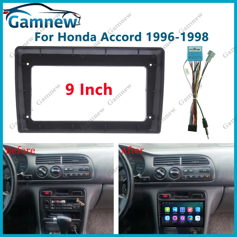 9 Inch Car Frame Fascia Adapter Canbus Box Android Radio Audio Panel Kit For Honda Accord 1996-1998
9 Inch Car Frame Fascia Adapter Canbus Box Android Radio Audio Panel Kit For Honda Accord 1996-1998