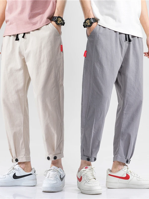 Cotton Linen Men's Straight Leg Casual Pants Loose Fit Spor Spring Summer Loose Trousers Comfortable Breathable Youthful
Cotton Linen Men's Straight Leg Casual Pants Loose Fit Spor Spring Summer Loose Trousers Comfortable Breathable Youthful