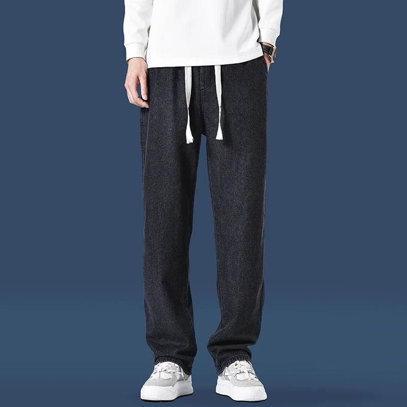 Удлиненные джинсы Homme, высокие мужские мешковатые свободные брюки с эластичной резинкой на талии, длинные джинсовые брюки, эластичные черные, синие брюки
Удлиненные джинсы Homme, высокие мужские мешковатые свободные брюки с эластичной резинкой на талии, длинные джинсовые брюки, эластичные черные, синие брюки