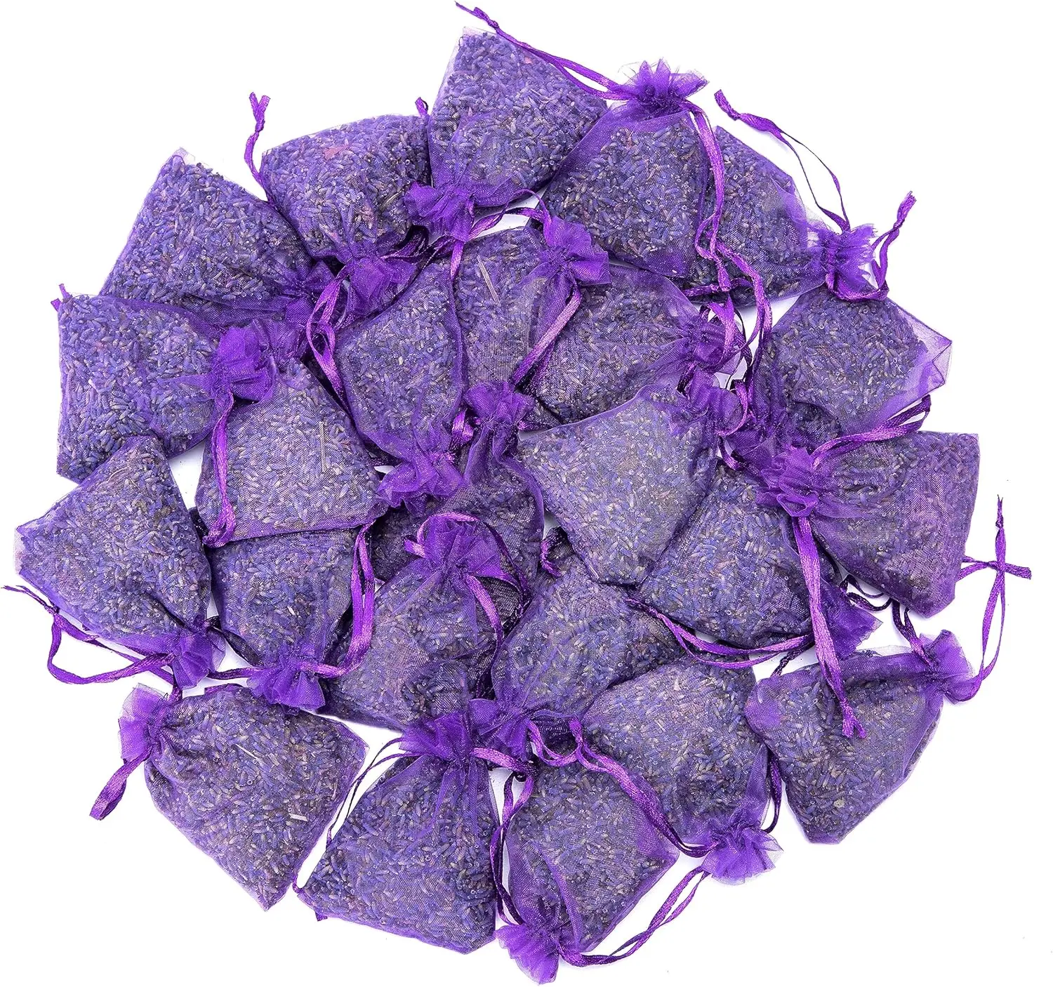French Lavender Sachets for Drawers and Closets - 24 Handmade Scented Bags with Dried Lavender Flowers for Fresh Home Fragrance
French Lavender Sachets for Drawers and Closets - 24 Handmade Scented Bags with Dried Lavender Flowers for Fresh Home Fragrance