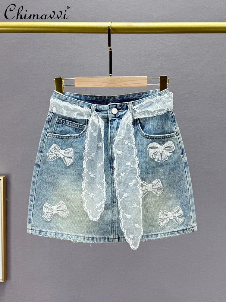 Fashion Anti-light Denim Skirt Women's 2025 Summer Clothes New High-waisted Slim-fit Versatile Embroidered A-line Hip Skirts
Fashion Anti-light Denim Skirt Women's 2025 Summer Clothes New High-waisted Slim-fit Versatile Embroidered A-line Hip Skirts