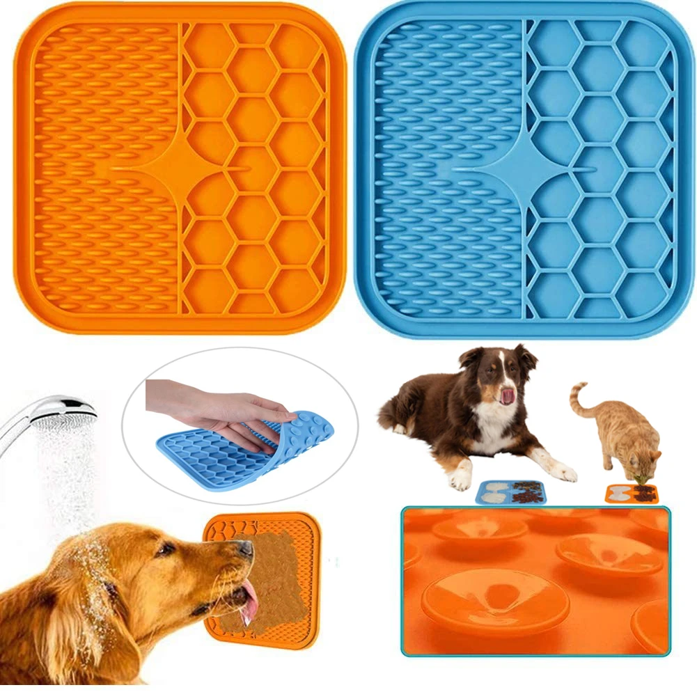 Lick Pad for Dog Cat Slower Feeder Licky Mat for Puppy Kitten Silicone Dispenser Pet Feeding Licking Mat Bathing Distraction Pad
Lick Pad for Dog Cat Slower Feeder Licky Mat for Puppy Kitten Silicone Dispenser Pet Feeding Licking Mat Bathing Distraction Pad