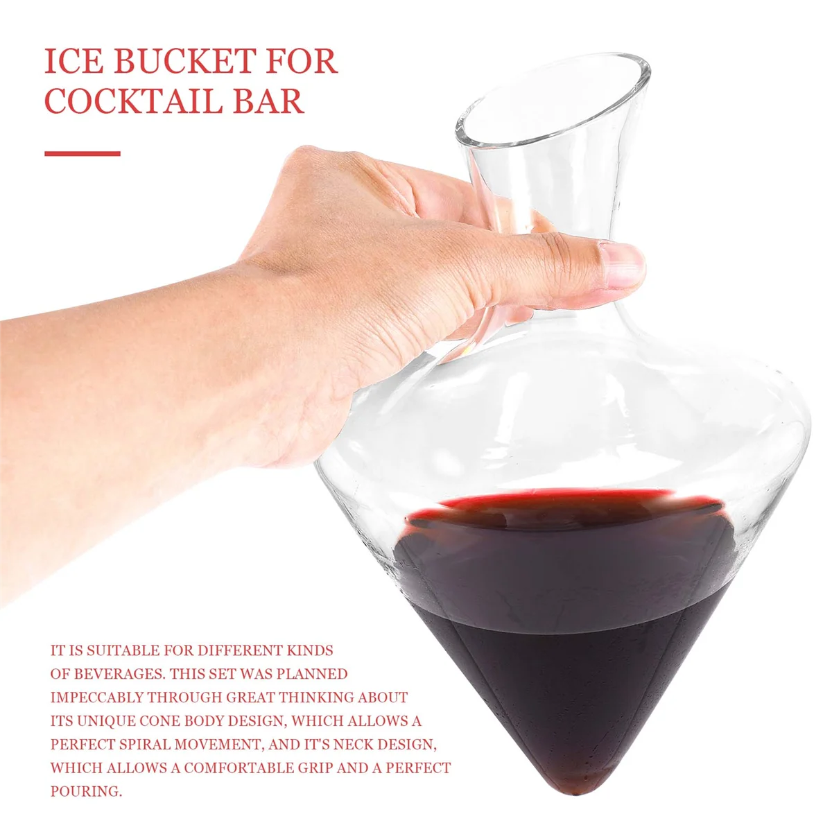 Wine Decanter Set Wine Decanter with Ice Bucket Lead-Free Crystal Glass Blown Hand Perfect for Home Bar and Parties HOT
Wine Decanter Set Wine Decanter with Ice Bucket Lead-Free Crystal Glass Blown Hand Perfect for Home Bar and Parties HOT