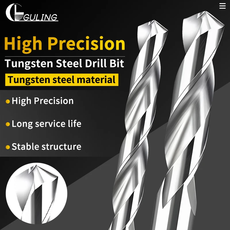 GULING 1PCS Solid Tungsten Carbide Drill Bits For CNC 0.8mm-6.9mm Bits CNC Hole Machining Tool For Aluminum 40mm/60mm/80mm/100mm
GULING 1PCS Solid Tungsten Carbide Drill Bits For CNC 0.8mm-6.9mm Bits CNC Hole Machining Tool For Aluminum 40mm/60mm/80mm/100mm
