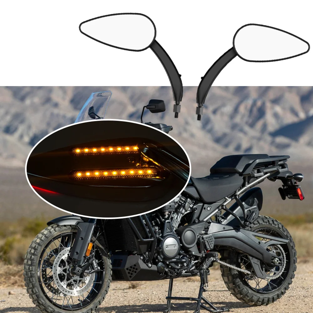 2pcs For HARLEY-DAVIDSON Pan America 1250 RA1250RA1250S 2021 2022 2023 2024 Motorcycle Rearview Side Mirror with LED Turn Lights
2pcs For HARLEY-DAVIDSON Pan America 1250 RA1250RA1250S 2021 2022 2023 2024 Motorcycle Rearview Side Mirror with LED Turn Lights