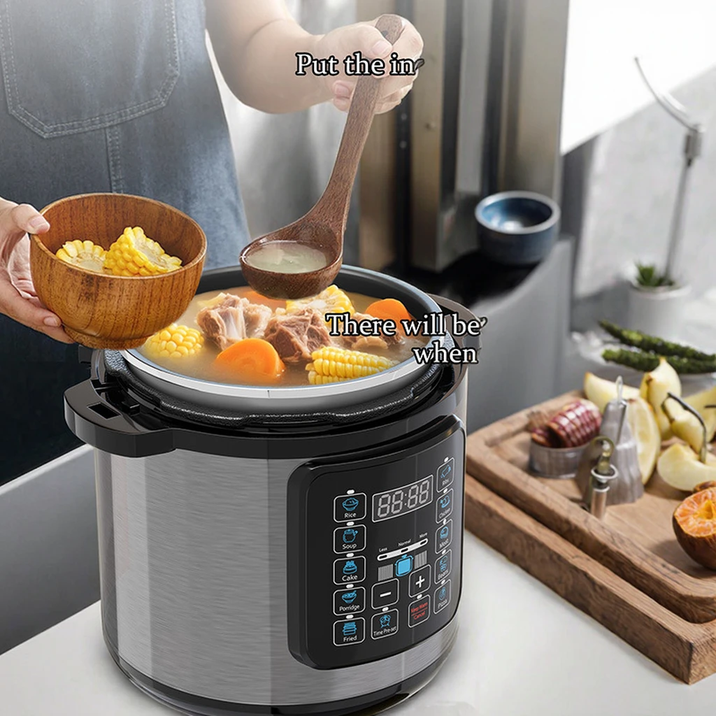 Kitchen Appliances High Pressure Cookers Stainless Steel 4L 5L 6L 8L Smart Digital Multi Function Electric Pressure Cooker
Kitchen Appliances High Pressure Cookers Stainless Steel 4L 5L 6L 8L Smart Digital Multi Function Electric Pressure Cooker