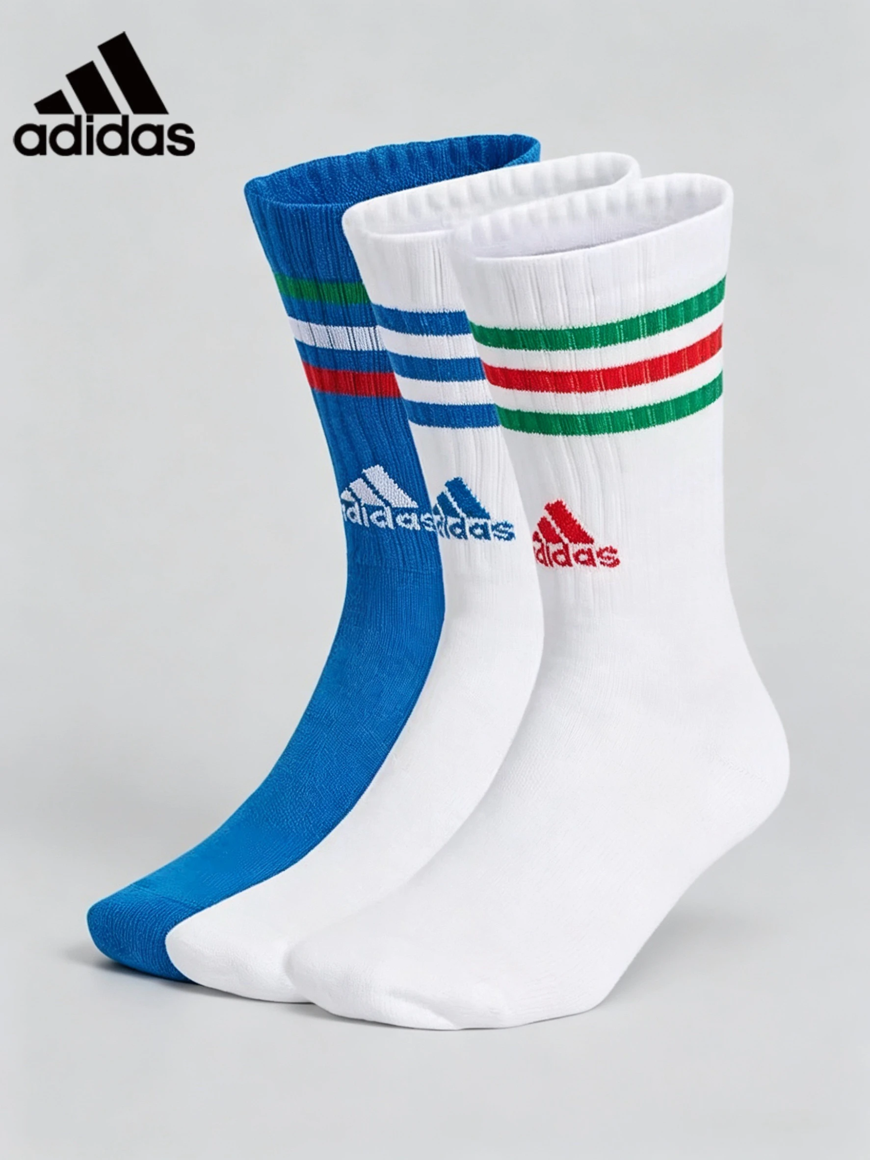 Adidas 3 Pairs Striped Crew Socks Men Women Breathable Cotton Mid Calf Sports Socks Running Training Casual Daily Wear
Adidas 3 Pairs Striped Crew Socks Men Women Breathable Cotton Mid Calf Sports Socks Running Training Casual Daily Wear