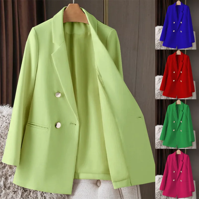 Spring Autumn Women's Casual Loose Fit Tailored Jacket Versatile Stylish Korean Version Polyester Fabric Folded Design
Spring Autumn Women's Casual Loose Fit Tailored Jacket Versatile Stylish Korean Version Polyester Fabric Folded Design