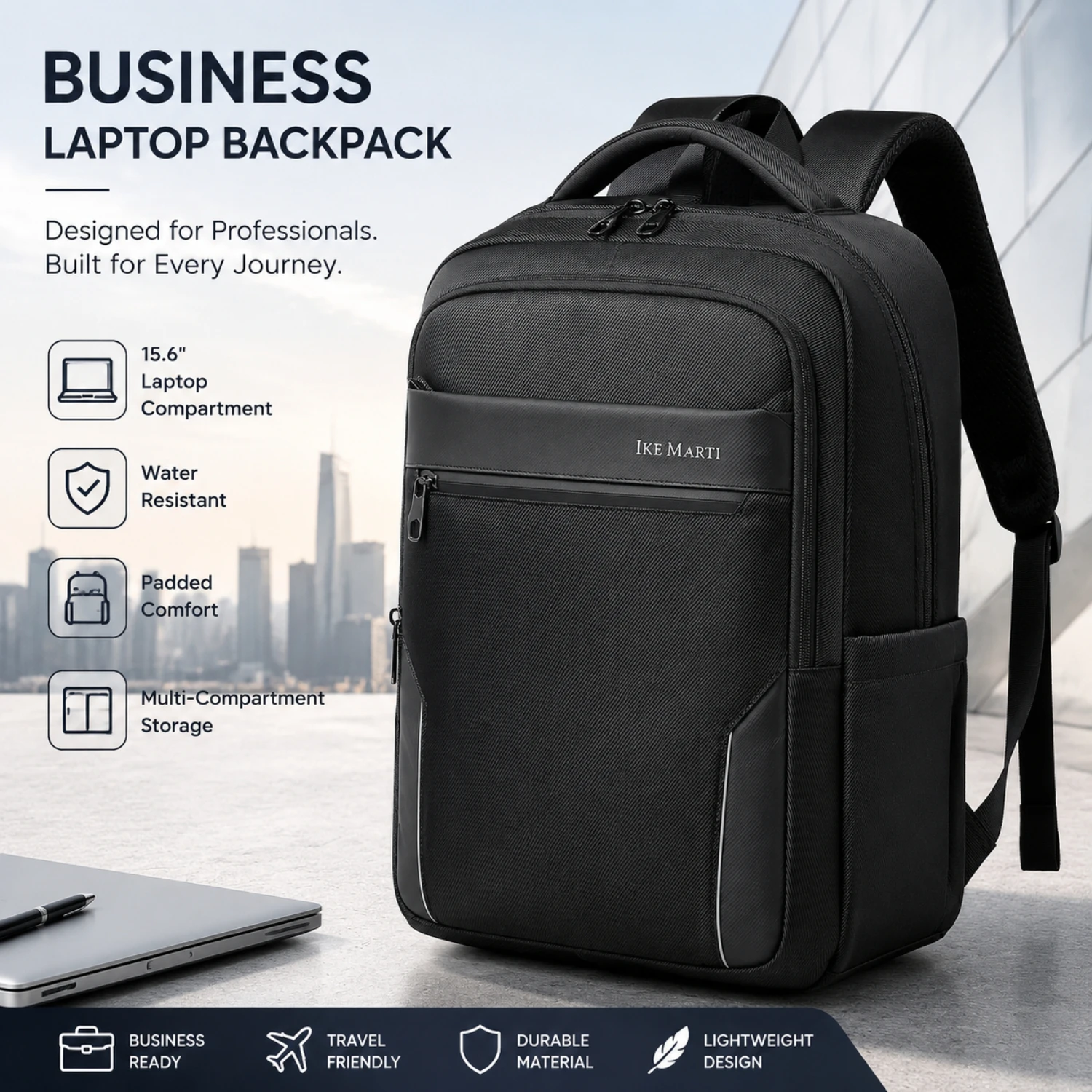 Fashion Business Men'S Backpack Durable Nylon Fabric, Ergonomic Commute Large Capacity Backpack, with Laptop Compartment
Fashion Business Men'S Backpack Durable Nylon Fabric, Ergonomic Commute Large Capacity Backpack, with Laptop Compartment