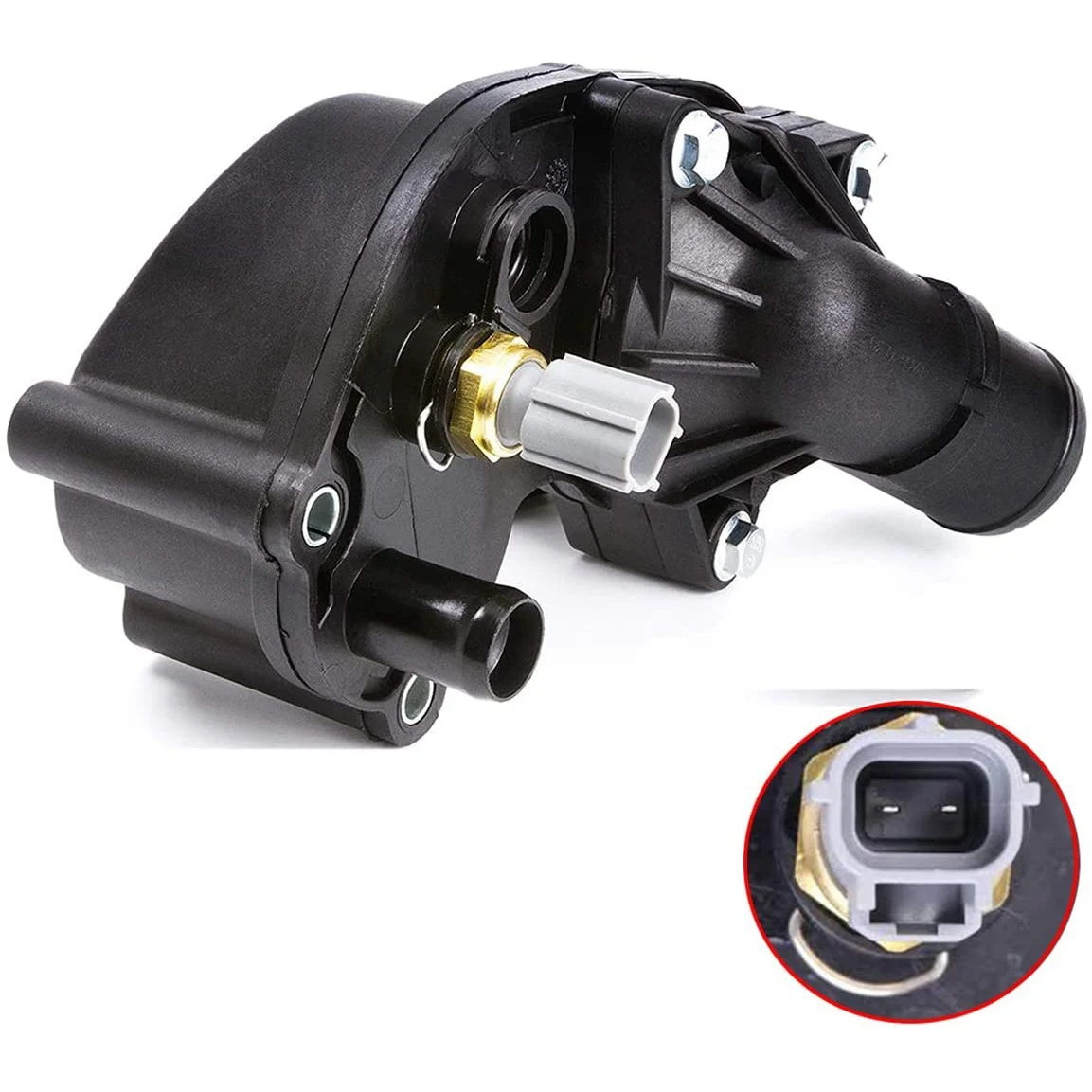 Stylish Engine Coolant Thermostat Housing with Sensor for Ford Mustang 4.0L 2005-2010 2L2Z-8592-BA 902-210
Stylish Engine Coolant Thermostat Housing with Sensor for Ford Mustang 4.0L 2005-2010 2L2Z-8592-BA 902-210
