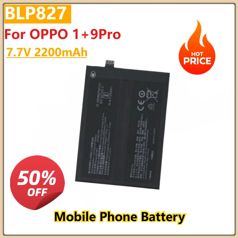7.7V 2200mAh Mobile Phone Batteries For OPPO 1+9Pro - BLP827 Built-in Rechargeable Battery BLP829 BLP801 BLP849 Realme Gt 5g
7.7V 2200mAh Mobile Phone Batteries For OPPO 1+9Pro - BLP827 Built-in Rechargeable Battery BLP829 BLP801 BLP849 Realme Gt 5g