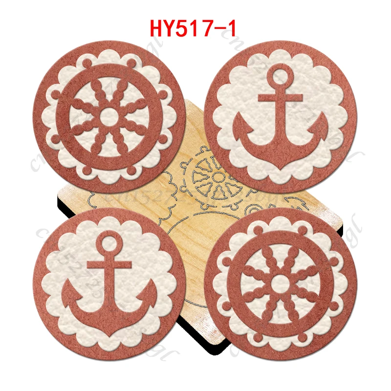 Rudder and Anchor New Wooden Cutting Dies Suitable for Common Mold Scrapbook Machines on the Market
Rudder and Anchor New Wooden Cutting Dies Suitable for Common Mold Scrapbook Machines on the Market