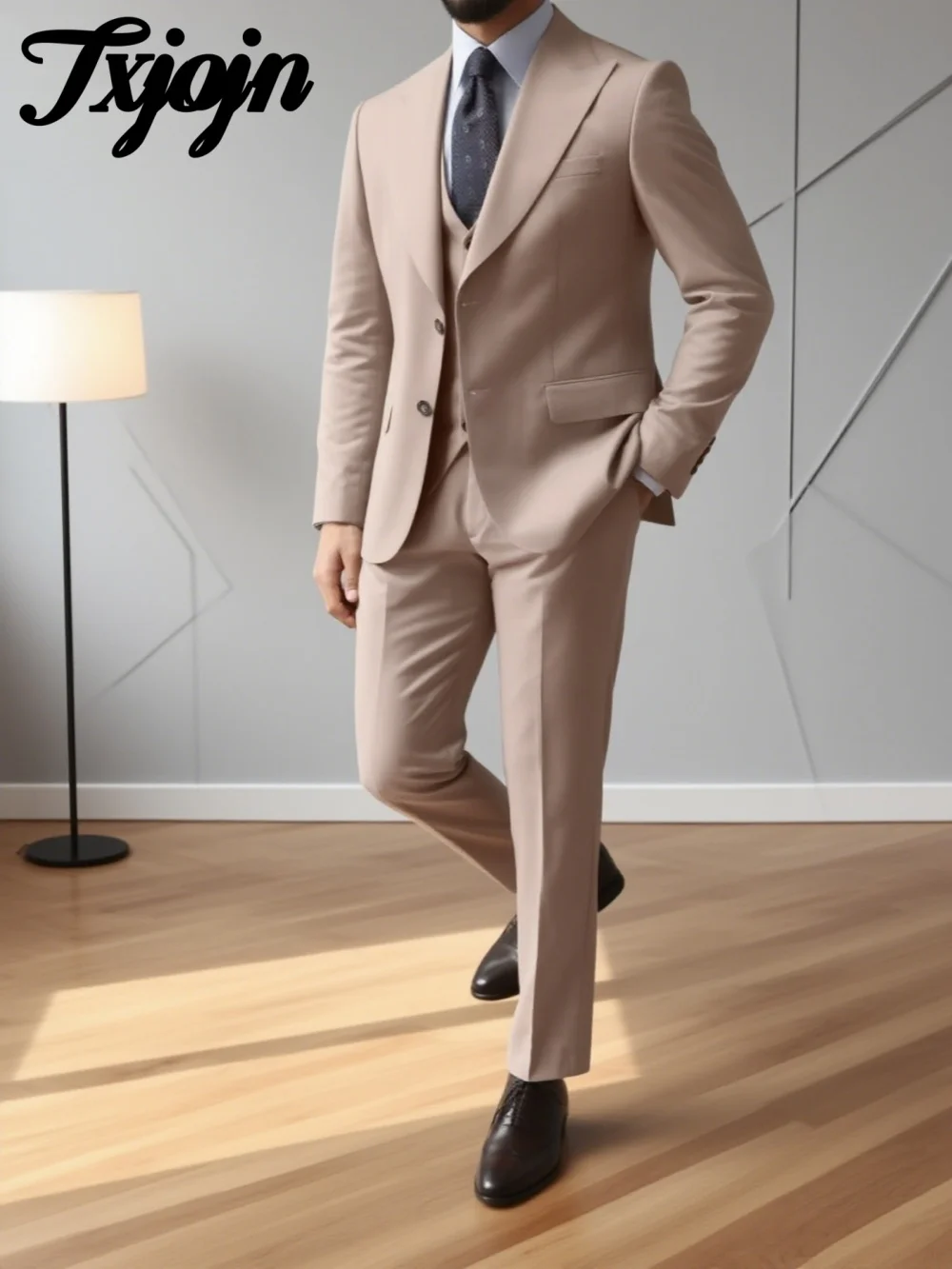 Hot Selling Men Suit Set 3PCS Fashion Peak Lapel Men Tuxedos Suit Charming Single Breasted Slim Suit For Groom Suit Customized
Hot Selling Men Suit Set 3PCS Fashion Peak Lapel Men Tuxedos Suit Charming Single Breasted Slim Suit For Groom Suit Customized