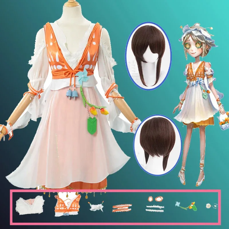 Game Emma Woods Gardener Cosplay Costumes Girl Tulip Orange Uniforms Vest Dress Halloween Party Play Outfit for Woman
Game Emma Woods Gardener Cosplay Costumes Girl Tulip Orange Uniforms Vest Dress Halloween Party Play Outfit for Woman