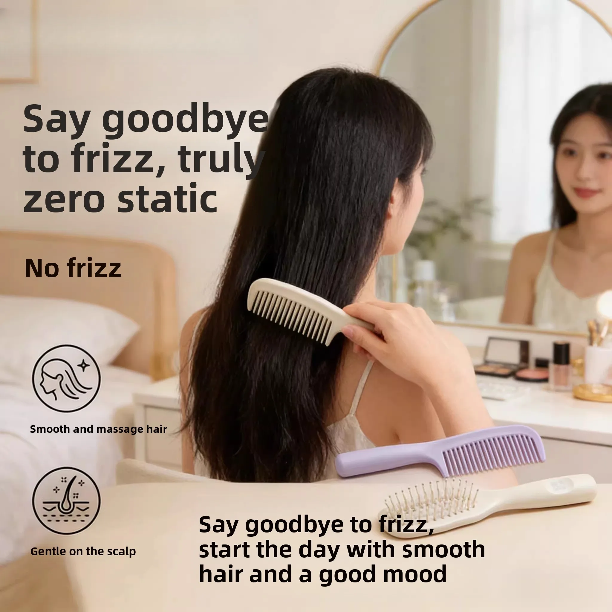 Portable Anti-Static Hair Care Comb Set Health Care Dual Dry Wet Use Small Comb Styling Comb Hairdressing Tool Family Use
Portable Anti-Static Hair Care Comb Set Health Care Dual Dry Wet Use Small Comb Styling Comb Hairdressing Tool Family Use