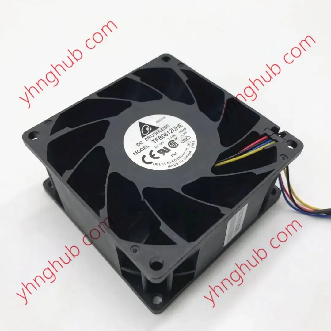 Delta Electronics TFB0812UHE 7D45 DC 12V 2.34A 80X80X38mm 4-Wire Server Cooling Fan
Delta Electronics TFB0812UHE 7D45 DC 12V 2.34A 80X80X38mm 4-Wire Server Cooling Fan