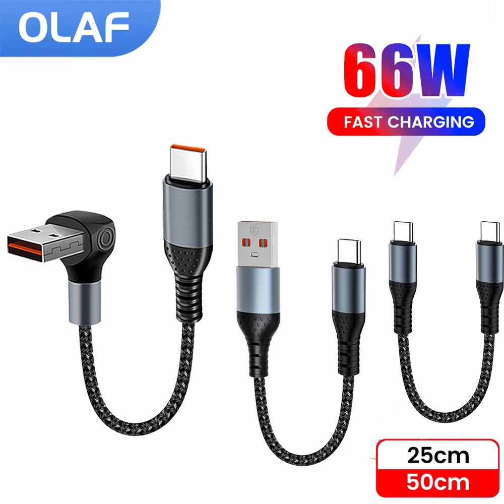 Olaf 66 Вт Короткий кабель USB типа C 90 ° Локоть USB C к кабелю для быстрой зарядки типа C для iPhone 15, провод для телефона Power Bank, 0,25 м/0,5 м
Olaf 66 Вт Короткий кабель USB типа C 90 ° Локоть USB C к кабелю для быстрой зарядки типа C для iPhone 15, провод для телефона Power Bank, 0,25 м/0,5 м