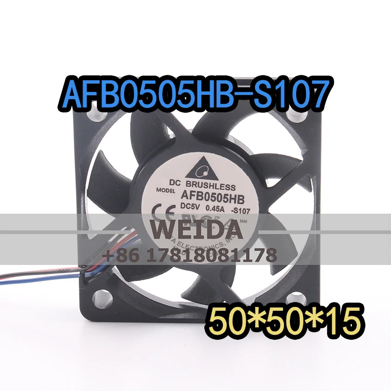 Delta 5V 0.45A AC EC 5015 50X50X15MM 5CM motherboard High air volume PWM double ball bearing AFB0505HB cooling fan
Delta 5V 0.45A AC EC 5015 50X50X15MM 5CM motherboard High air volume PWM double ball bearing AFB0505HB cooling fan