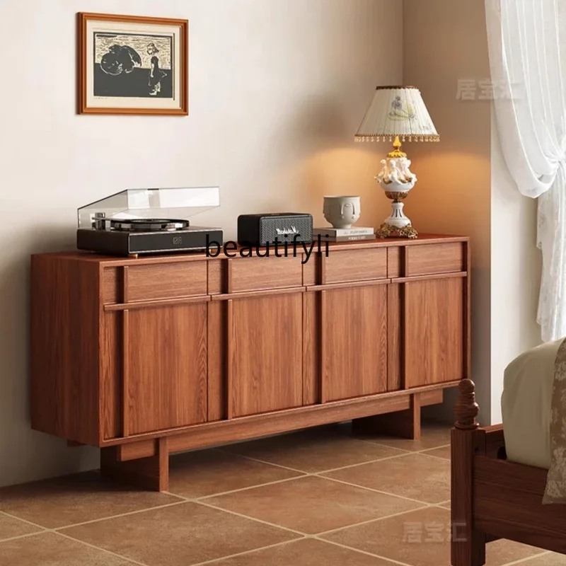 Solid wood dining side cabinet French retro wall tea cabinet restaurant storage household floor storage cabinet
Solid wood dining side cabinet French retro wall tea cabinet restaurant storage household floor storage cabinet