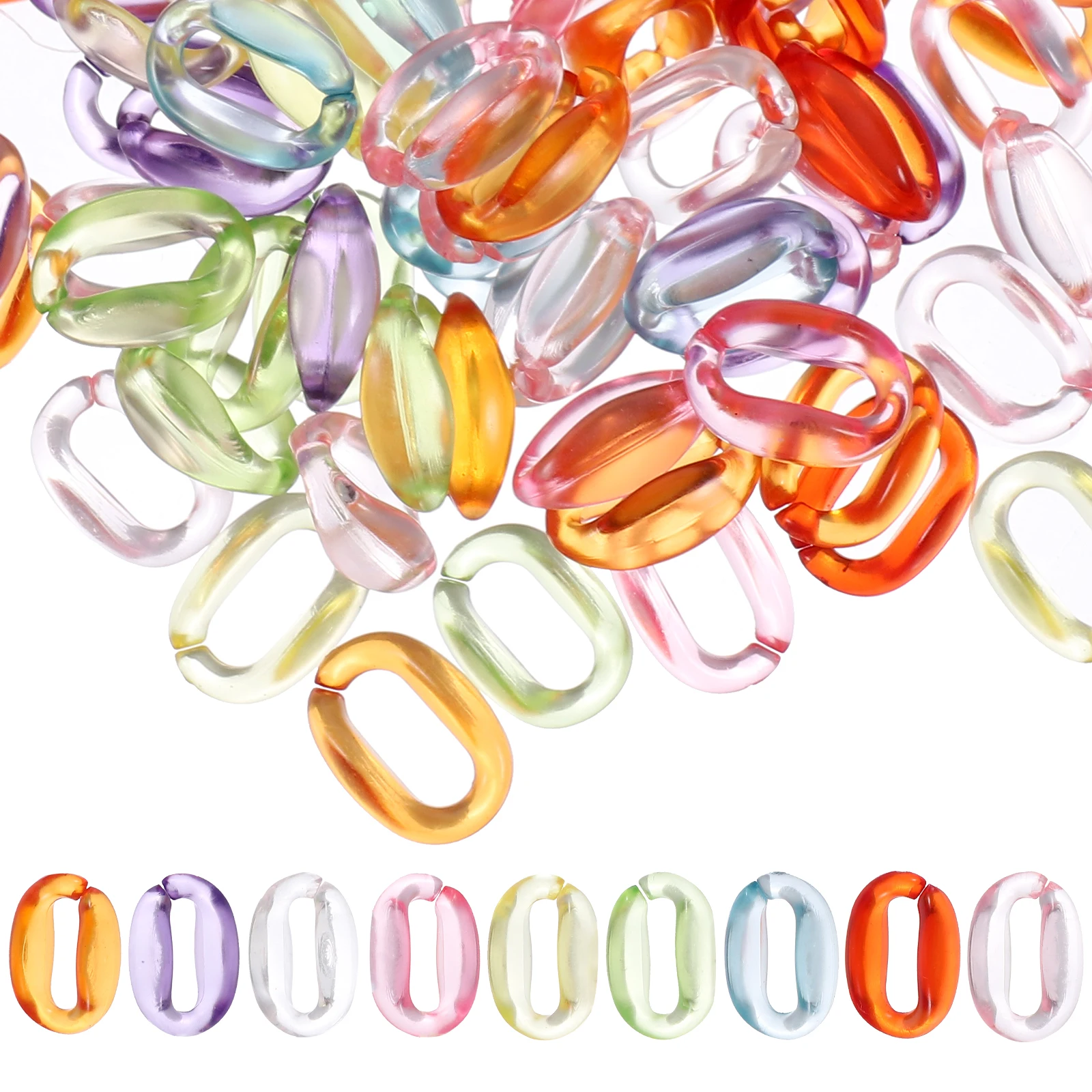 800pcs Acrylic Chain Buckles 6x11mm DIY Phone Bag Keychain Links Connector Rings Jewelry Craft Bracelet Accessories
800pcs Acrylic Chain Buckles 6x11mm DIY Phone Bag Keychain Links Connector Rings Jewelry Craft Bracelet Accessories