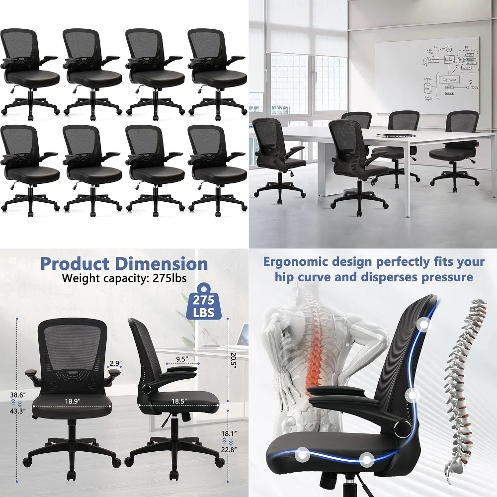 Office Guest Chairs, 4 Pack Reception Chairs for Waiting Room Conference Room, with Faux Leather and Sled Base, Set of 4, Black
Office Guest Chairs, 4 Pack Reception Chairs for Waiting Room Conference Room, with Faux Leather and Sled Base, Set of 4, Black