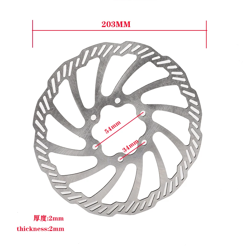 Motorcycle Rear Brake Disc Rotors 203mm Stainless Steel Brake Pads Plate For Sur-ron Light-bee Electric Off-road Moto 
Motorcycle Rear Brake Disc Rotors 203mm Stainless Steel Brake Pads Plate For Sur-ron Light-bee Electric Off-road Moto