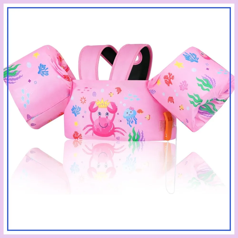 Cute Cartoon Swim Arm Bands for Toddlers 20-50 lbs, Water Wings Pool Floaties for Learning to Swim
Cute Cartoon Swim Arm Bands for Toddlers 20-50 lbs, Water Wings Pool Floaties for Learning to Swim