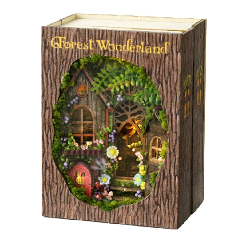 DIY Book Nook Kit With 3D Puzzle Model Building Wooden Bookshelf Bookend Toy Halloween Christmas Birthday Gift
DIY Book Nook Kit With 3D Puzzle Model Building Wooden Bookshelf Bookend Toy Halloween Christmas Birthday Gift