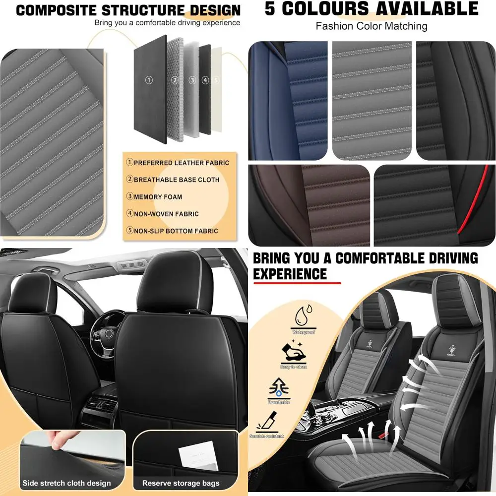 Car Seat Cover for Honda Civic 2003-2025 Full Coverage Nappa Leather Car Seat Protector, Fashion Anti-Slip Waterproof Breathable
Car Seat Cover for Honda Civic 2003-2025 Full Coverage Nappa Leather Car Seat Protector, Fashion Anti-Slip Waterproof Breathable