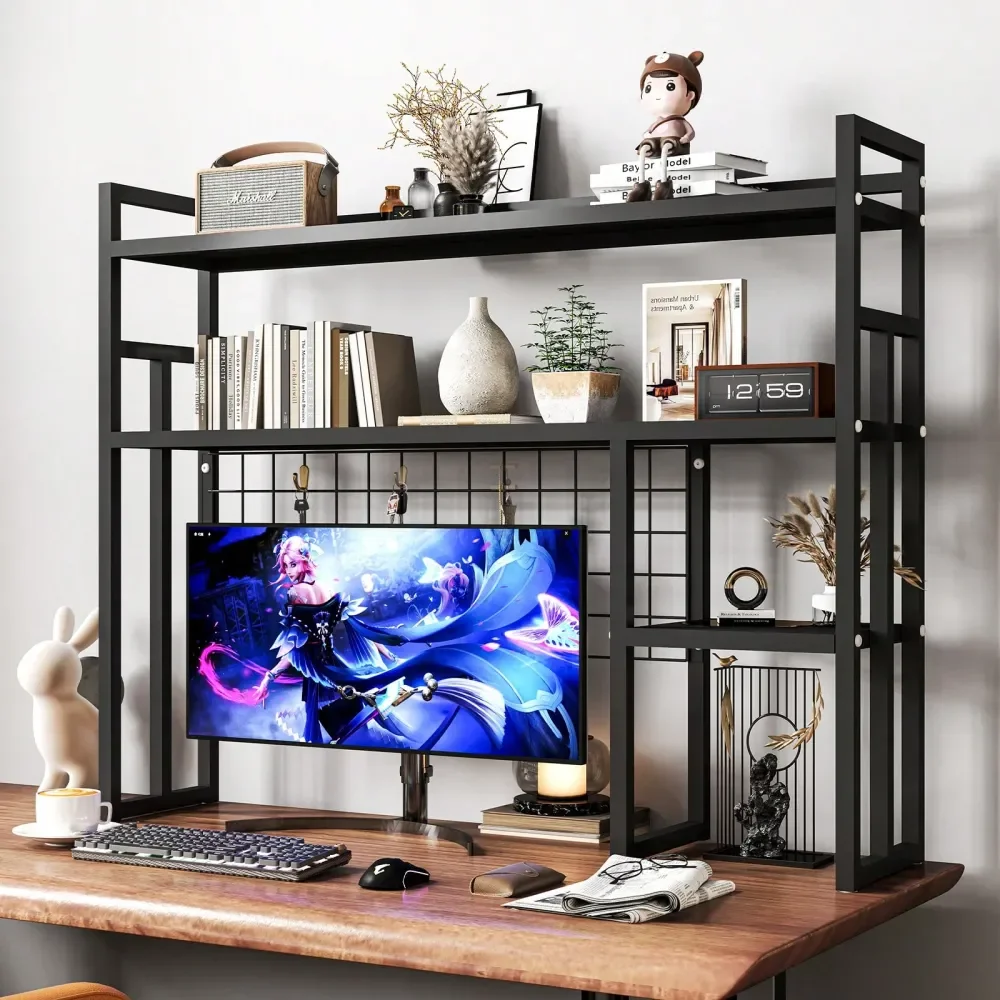 Metal Desktop Bookshelf Desk Hutch Desk Organizer Storage Rack Counter Top Bookcase For Home Office
Metal Desktop Bookshelf Desk Hutch Desk Organizer Storage Rack Counter Top Bookcase For Home Office