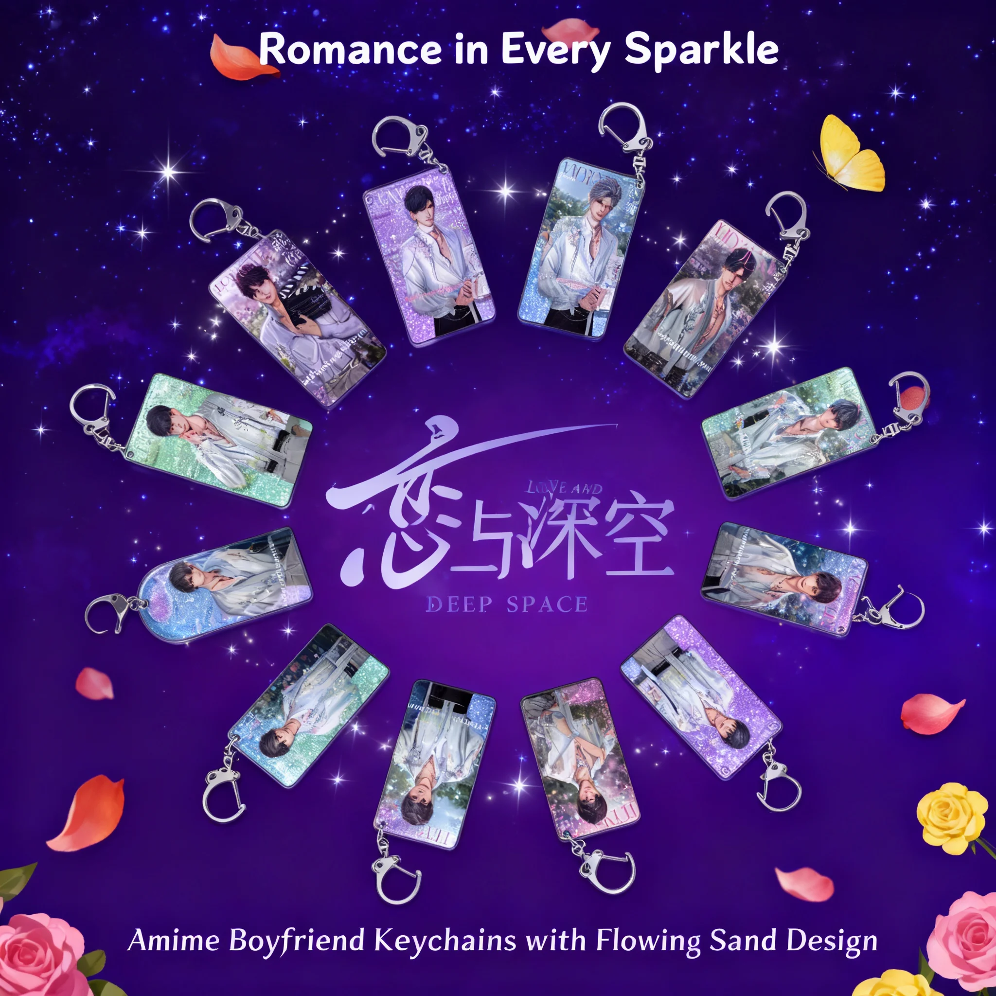 Re Shen Qi Yu Shen Xing Hui 28-32 Fluid Sand Keychain Flow Hanging Pendant Anime Campus Accessories Secondary Dimension
Re Shen Qi Yu Shen Xing Hui 28-32 Fluid Sand Keychain Flow Hanging Pendant Anime Campus Accessories Secondary Dimension