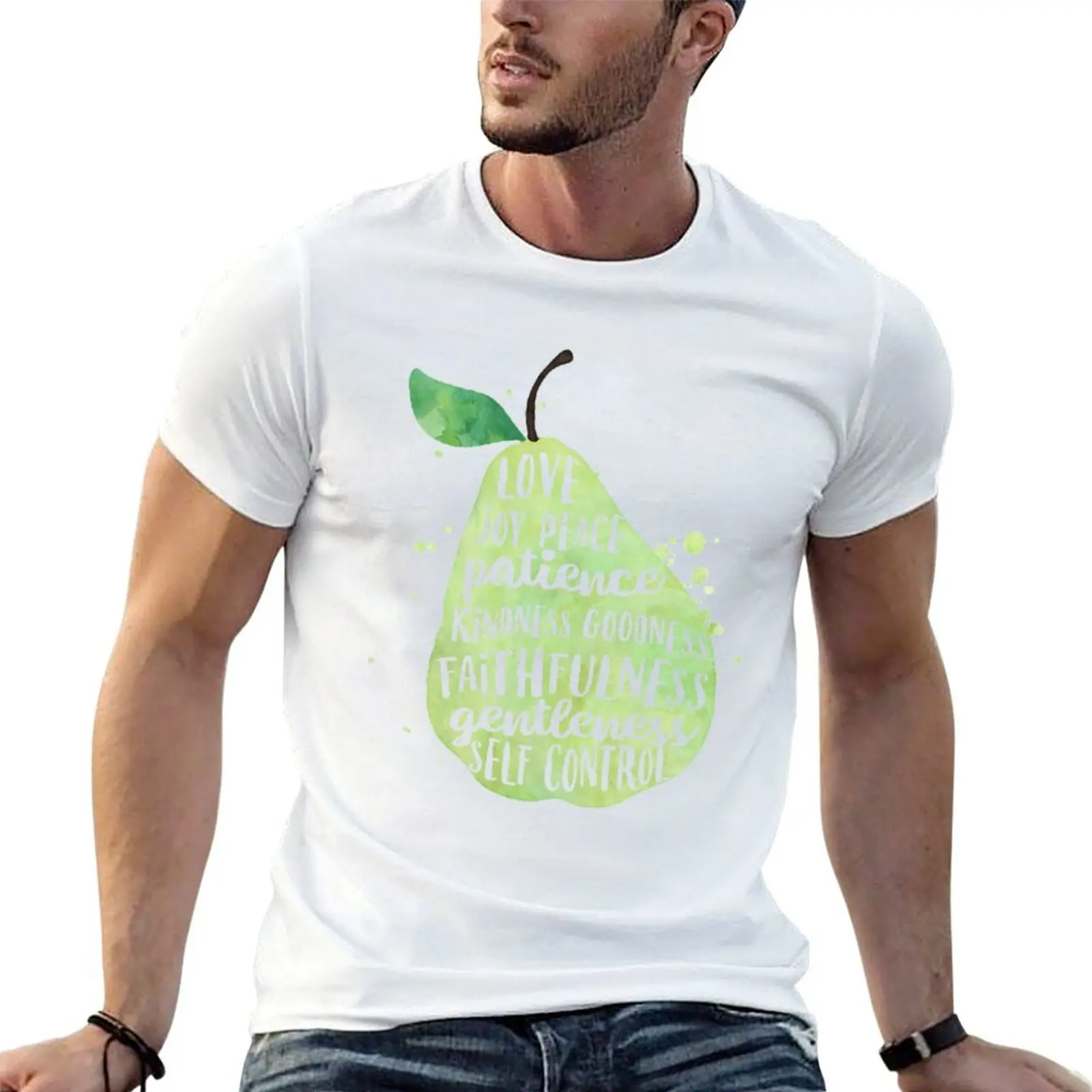 Fruit of the spirit watercolor pear T-Shirt t shirts for man pack cotton t shirt man cotton T-Shirt
Fruit of the spirit watercolor pear T-Shirt t shirts for man pack cotton t shirt man cotton T-Shirt